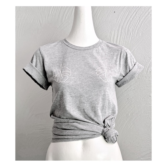 NWOT | 🪴Monstera Boobs Tee Shirt | Small | Plant Lover Shirt | Monstera Titties - Picture 3 of 11